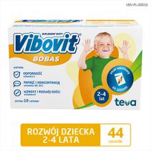 Zdjęcie produktu - Vibovit Bobas waniliowy proszek, 44 sasz.