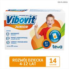 Zdjęcie produktu - Vibovit Junior o smaku pomarańczowym, 14 saszetek