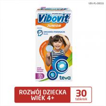 Zdjęcie produktu - VIBOVIT JUNIOR Witaminy+Żelazo, 30 tabletek