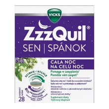 Zdjęcie produktu - Vicks ZzzQuil SEN Cała noc, 28 tabl. KR&Oacute;TKA DATA 30.11.2026