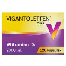 Zdjęcie produktu - Vigantoletten Max 2000j.m. - 120 kapsułek 