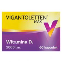Zdjęcie produktu - Vigantoletten Max 2000j.m. - 60 kapsułek 