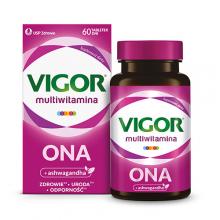 Zdjęcie produktu - VIGOR multiwitamina ONA zestaw witamin i minerał&oacute;w z ashwagandhą, 60tabl.