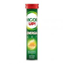 Zdjęcie produktu - VIGOR UP! Energia smak pomarańczowy, tabletki musujące, 20 szt. USZKODZONE OPAKOWANIE TEKTUROWE