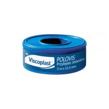 Zdjęcie produktu - VISCOPLAST POLOVIS Przylepiec jedwabny 5m x 12.5mm, 1 sztuka