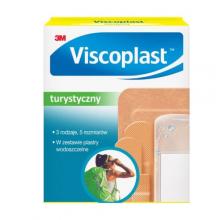 Zdjęcie produktu - VISCOPLAST Turystyczny Zestaw plastr&oacute;w 3 rodzaje, 5 rozmiar&oacute;w, 26szt.