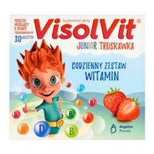 Zdjęcie produktu - Visolvit Junior Truskawka- 30sasz. USZKODZONY KARTON ZBIORCZY