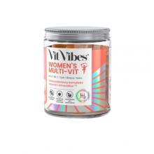 Zdjęcie produktu - Vit Vibes Women's Multi-Vit żelki smak pomarańcza i mango, 60 szt.