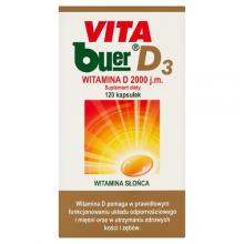 VITA buer D3 2000j.m. - 120 kapsułek