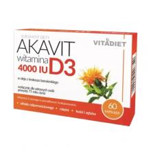 Zdjęcie produktu - VITADIET Akavit Witamina D3 4000 IU, 60 kaps.