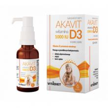 Zdjęcie produktu - VITADIET Akavit Witamina D3 1000 IU krople, 29,4ml