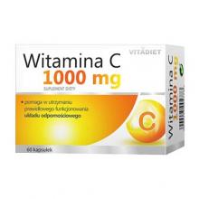 Zdjęcie produktu - VITADIET Witamina C 1000 mg, 60 kapsułek