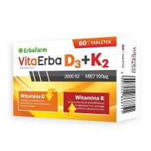 Zdjęcie produktu - VitaErba D3+K2, 60tabl.