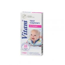 Zdjęcie produktu - VITAM test ciążowy płytkowy 10mlU/ml Diagnosis, 1szt.