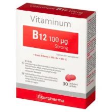Zdjęcie produktu - Vitaminum B12 100 mcg Strong, 30 tabl.