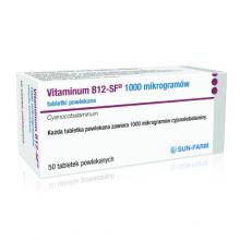 Zdjęcie produktu - Vitaminum B12-SF 1000 mcg, 50 tabletek powlekanych