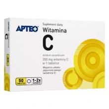 Zdjęcie produktu - APTEO Witamina C 200 mg, 50 tabl.