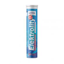 Zdjęcie produktu - VITTER BLUE Elektrolity o smaku owoc&oacute;w tropikalnych, 20 tabletek musujących