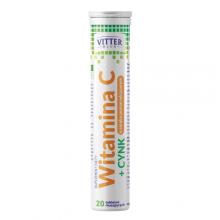 Zdjęcie produktu - VITTER BLUE Witamina C + Cynk, 20tabl. musujących