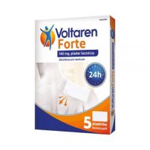 Zdjęcie produktu - VOLTAREN FORTE Plastry przeciwb&oacute;lowe, działają 24 godziny,  5szt. USZKODZONE TEKTUROWE OPAKOWANIE