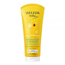 Zdjęcie produktu - WELEDA Baby Calendula Szampon i płyn do mycia ciała dla niemowląt, 200ml