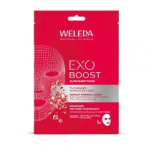 Zdjęcie produktu - Weleda Exo Boost Glow Maseczka w płachcie z granatem i peptydami maca, 1 szt.