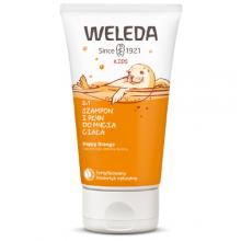 Zdjęcie produktu - WELEDA Kids Szampon i płyn do mycia ciała 2w1 Happy Orange, 150ml