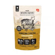 Zdjęcie produktu - Wiejska Zagroda Karma mokra dla kota Jagnięcina z kaczką i kocimiętką (dorosły), 100 g