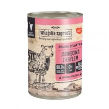 Zdjęcie produktu - Wiejska Zagroda Karma mokra dla kota Jagnięcina z krylem (dorosły), 400 g