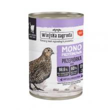 Zdjęcie produktu - Wiejska Zagroda Karma mokra dla kota Monobiałkowa Przepi&oacute;rka (dorosły), 400 g