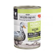 Zdjęcie produktu - Wiejska Zagroda Karma mokra dla kota Monoproteinowa Kaczka (dorosły), 400 g