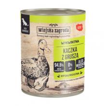 Zdjęcie produktu - Wiejska Zagroda Karma mokra dla psa Kaczka z gruszką (dorosły), 800 g