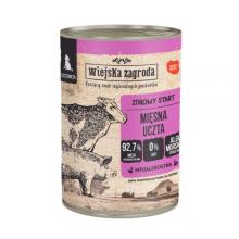 Zdjęcie produktu - Wiejska Zagroda Karma mokra dla psa Mięsna uczta (szczeniak), 400 g