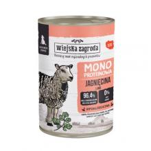 Zdjęcie produktu - Wiejska Zagroda Karma mokra dla psa Monoproteinowa Jagnięcina (szczeniak), 400 g