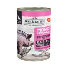 Zdjęcie produktu - Wiejska Zagroda Karma mokra dla psa Monoproteinowa Wieprzowina (dorosły), 400 g