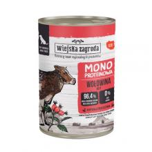 Zdjęcie produktu - Wiejska Zagroda Karma mokra dla psa Monoproteinowa Wołowina (dorosły), 400 g