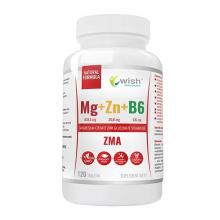 Zdjęcie produktu - WISH Pharmaceutical Magnez + Cynk + B6, 120 tabl.