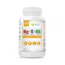 Zdjęcie produktu - Wish Pharmaceutical Magnez + Potas + Witamina B6 Vege, 120 kaps.