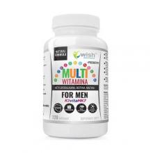 Zdjęcie produktu - Wish Pharmaceutical Multiwitamina for Men + Prebiotyk, 120 kaps.