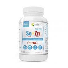 Zdjęcie produktu - Wish Pharmaceutical Selen 200mcg + Cynk 15mg + Prebiotyk, 120 kaps.