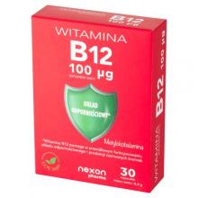 Zdjęcie produktu - Witamina B12 100 &mu;g, 30 kaps. - suplement diety z witaminą B12 KR&Oacute;TKA DATA 31.10.2026