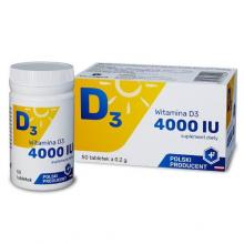 Zdjęcie produktu - Witamina D3 4000iu Farmapol, 50 tabletek