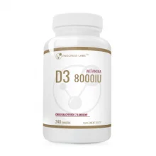 Zdjęcie produktu - Progress Labs Witamina D3 8000 IU, 240 tabl.