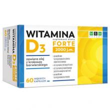 Zdjęcie produktu - Witamina D3 Forte 2000 j.m., 60 kaps.