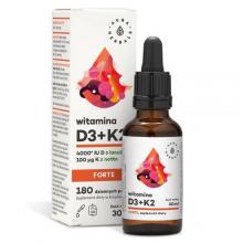 Zdjęcie produktu - Witamina D3+K2 Forte krople - 30 ml Aura Herbals