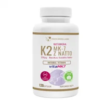 Zdjęcie produktu - Progress Labs K2 MK-7 z natto 200 mcg vitaMK7, 120 kaps.