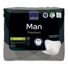 Zdjęcie produktu - Abena Man Premium Formula 1 Wkładki higieniczne dla mężczyzn na nietrzymanie moczu, 15 szt.