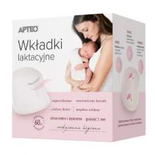 Zdjęcie produktu - Wkładki laktacyjne APTEO, 60 sztuk