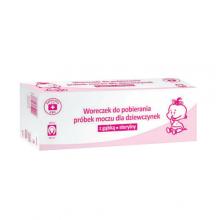 Zdjęcie produktu - Apteczka ABC Woreczek do pobierania pr&oacute;bek moczu dla dziewczynek z gąbką, sterylny, 100ml