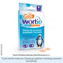 Zdjęcie produktu - Wortie Plastry do usuwania brodawek i kurzajek, 15 sztuk